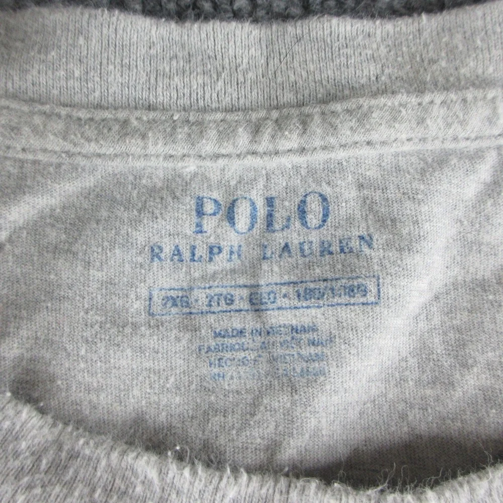 Polo Ralph Lauren Shirt Mens 2XB Gray Short Sleeve Cotton Pony Logo Tee Casual